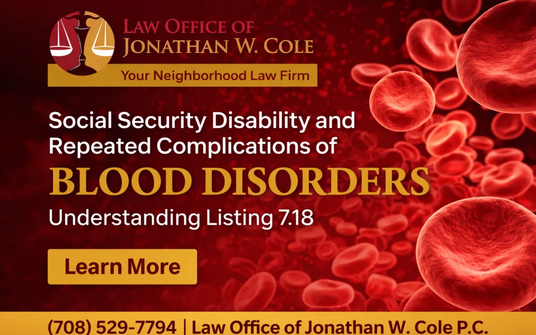 Social Security Disability and Repeated Complications of Blood Disorders: Understanding Listing 7.18