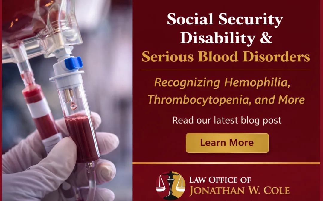 Social Security Disability and Bleeding Disorders: Understanding Listing 7.08
