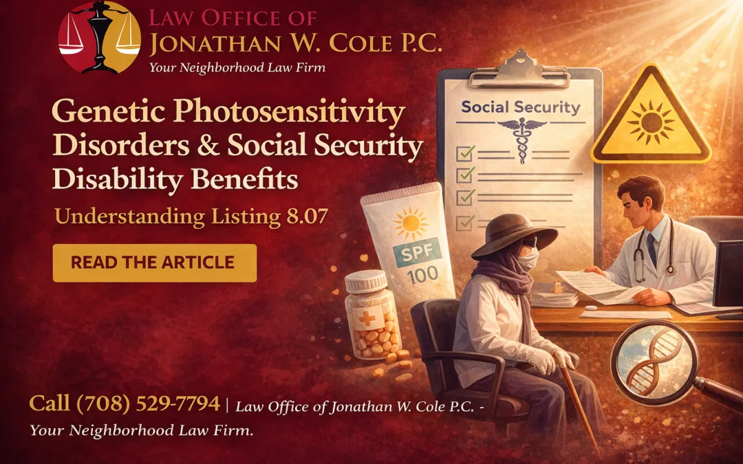 Understanding Listing 8.07: Genetic Photosensitivity Disorders and Disability Benefits