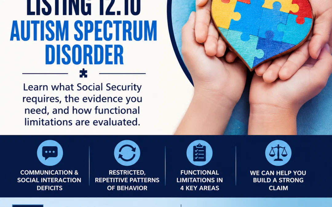 Understanding Social Security Disability Listing 12.10: Autism Spectrum Disorder