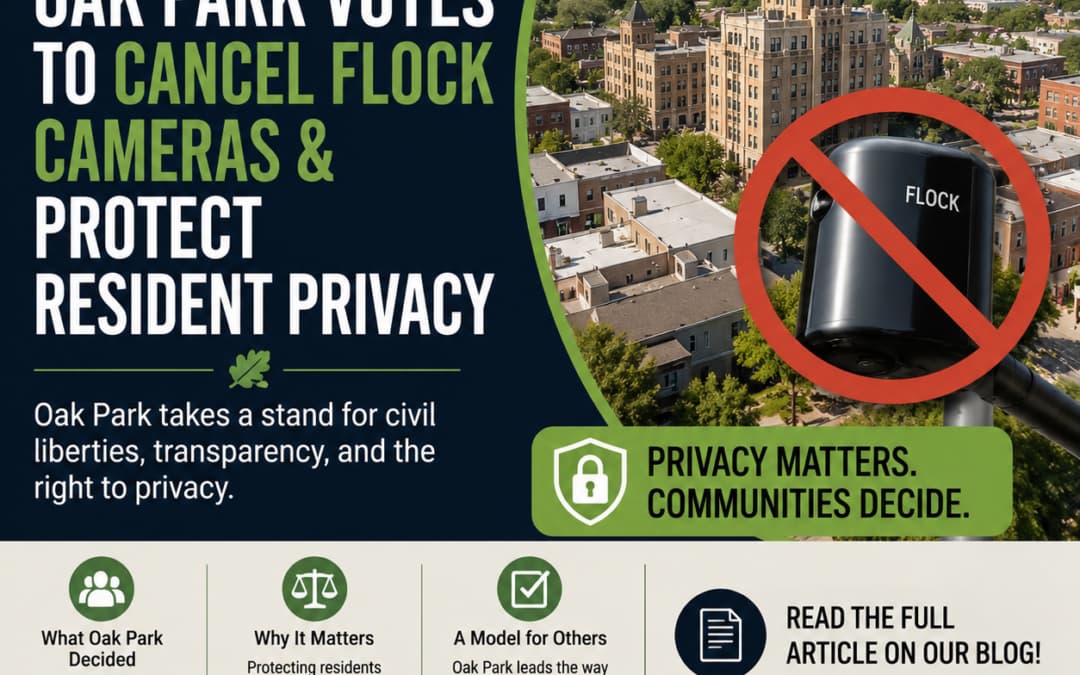 Oak Park Votes to Cancel Flock Cameras to Protect Residents’ Privacy