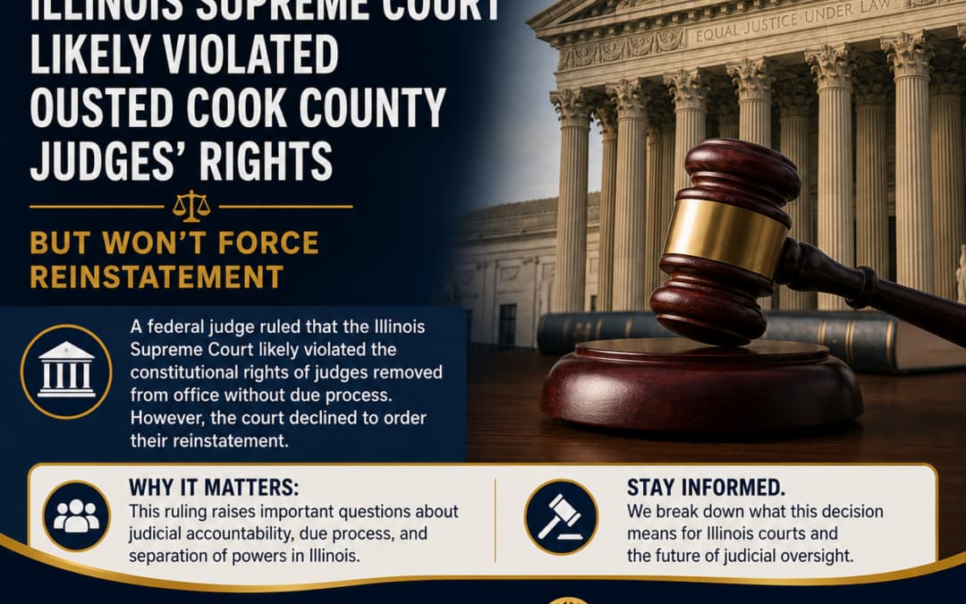 Federal Judge: Illinois Supreme Court Likely Violated Cook County Judge’s Rights. Here’s What Illinois Families Should Know