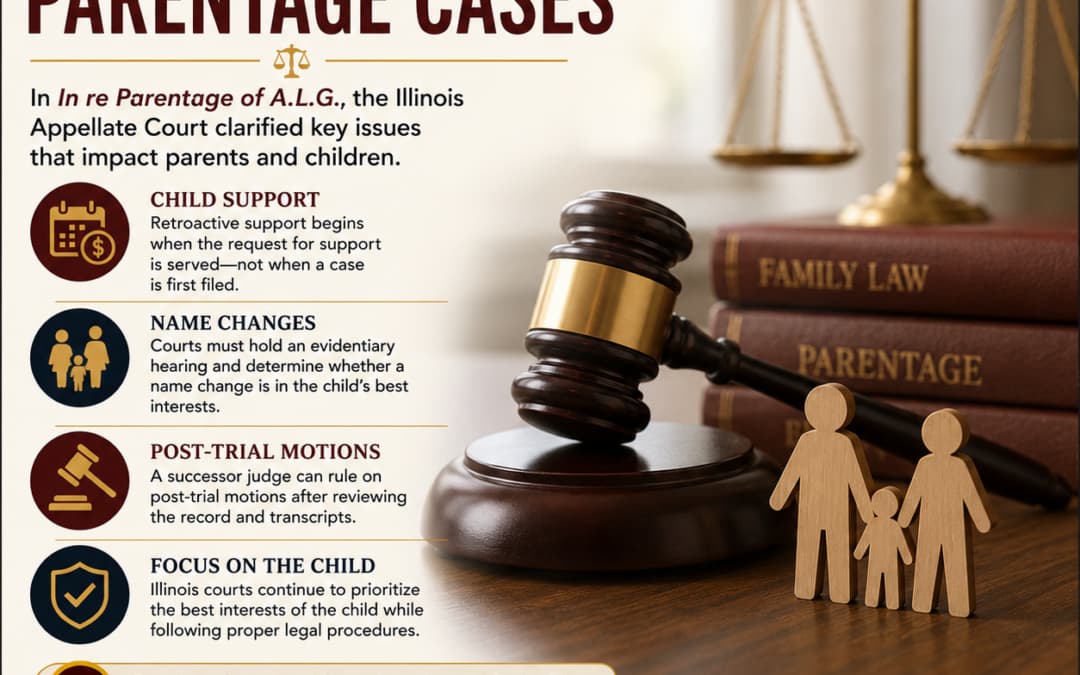 Illinois Appellate Court Clarifies Child Support, Name Changes, and Post-Trial Issues in Parentage Cases: What In re Parentage of A.L.G. Means for Illinois Families